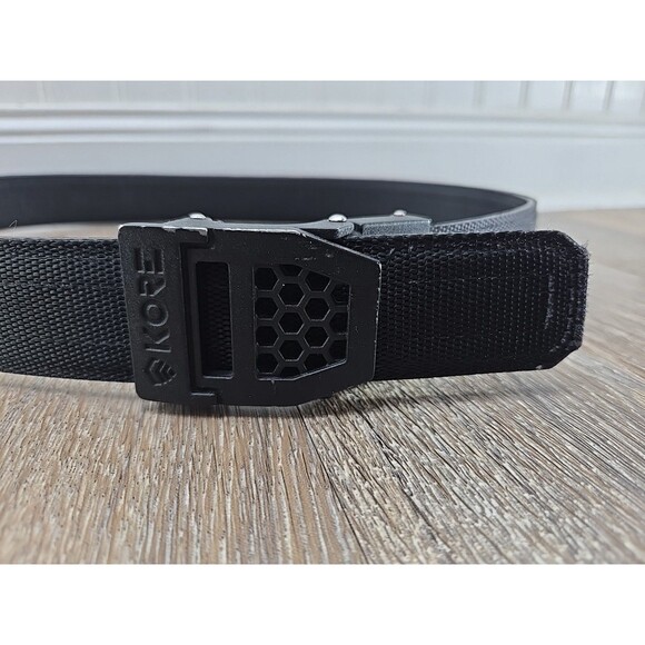 Kore Essentials Structured Canvas 28-32 Waist Track Belt Adjustable Ratchet - Picture 2 of 14